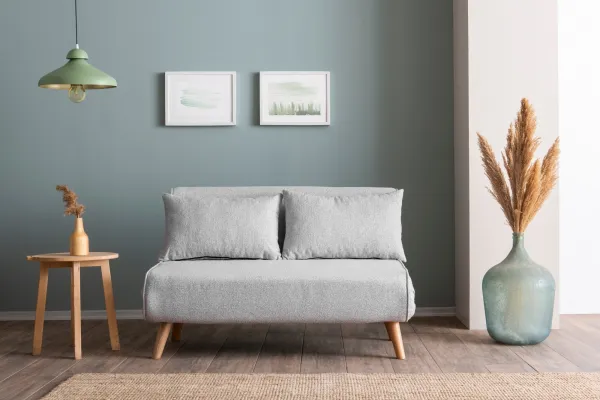 Hanah Home Dvojmiestna rozkladacia pohovka Seater Folde šedá II