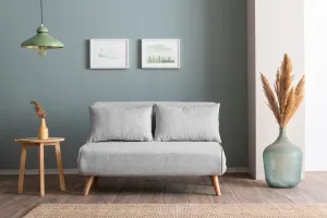 Hanah Home Dvojmiestna rozkladacia pohovka Seater Folde šedá II