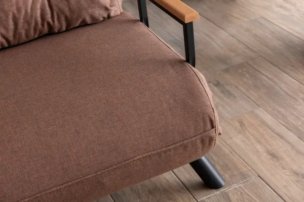 Hanah Home Dvoumístná rozkládací pohovka Seater Sando světle hnědá