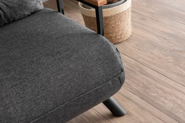 Hanah Home Dvoumístná rozkládací pohovka Seater Sando tmavě šedá