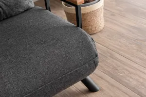 Hanah Home Dvoumístná rozkládací pohovka Seater Sando tmavě šedá