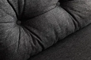 Hanah Home Dvoumístná rozkládací pohovka Seater Sando tmavě šedá
