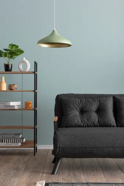 Hanah Home Dvoumístná rozkládací pohovka Seater Sando tmavě šedá