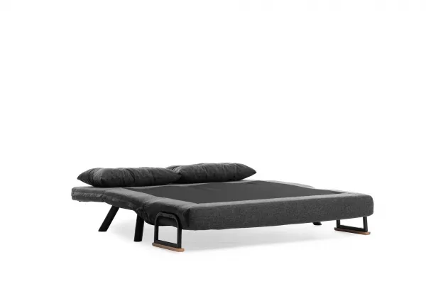 Hanah Home Dvoumístná rozkládací pohovka Seater Sando tmavě šedá