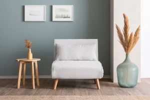 Hanah Home Rozkladacie kreslo Single Folde biele