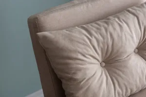 Hanah Home Rozkládací křeslo Single Sando krémové
