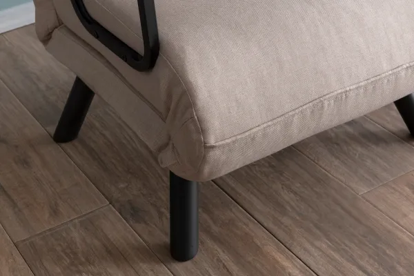 Hanah Home Rozkládací křeslo Single Sando krémové