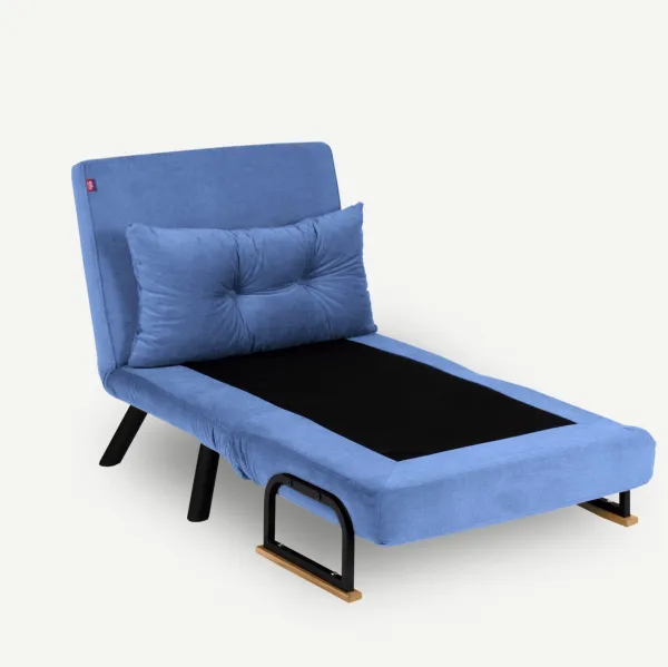 Hanah Home Rozkládací křeslo Single Sando modré