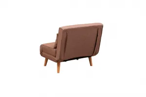 Rozkladacie kreslo Folde Single - Brown