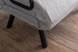 Hanah Home Rozkládací křeslo Single Sando šedé II