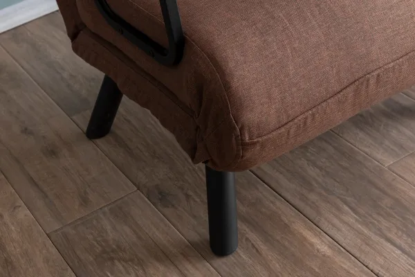 Hanah Home Rozkládací křeslo Single Sando světle hnědé