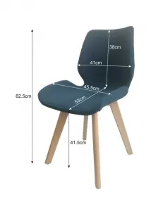 Set štyroch jedálenských stoličiek SJ.0159 granátové