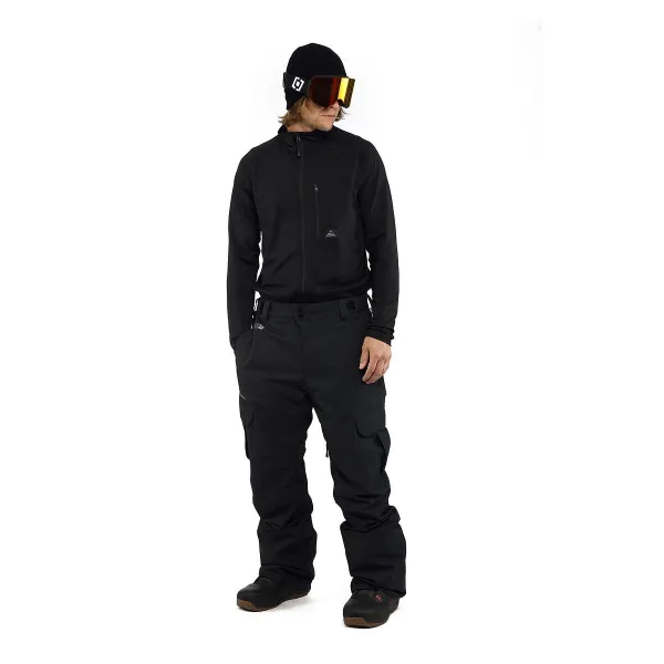 HORSEFEATHERS Nohavice Rowen - black BLACK velikost L
