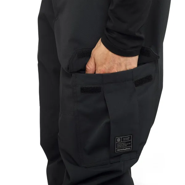 HORSEFEATHERS Nohavice Rowen - black BLACK velikost L