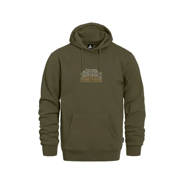 HORSEFEATHERS Mikina Rollin - burnt olive GREEN velikost M