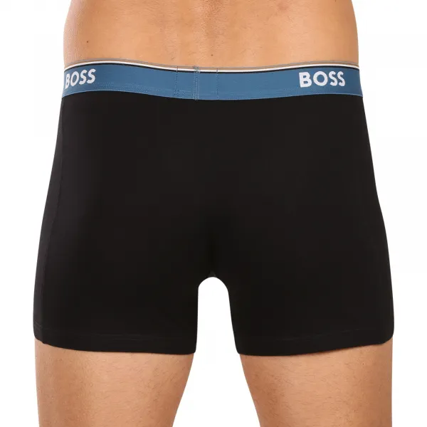 3PACK pánske boxerky BOSS čierne (50531691 968) M, trenky