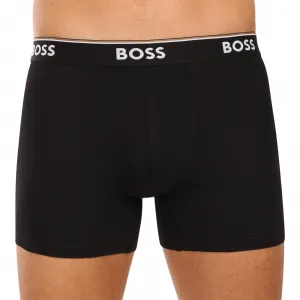 3PACK pánske boxerky BOSS čierne (50531691 968) M, trenky