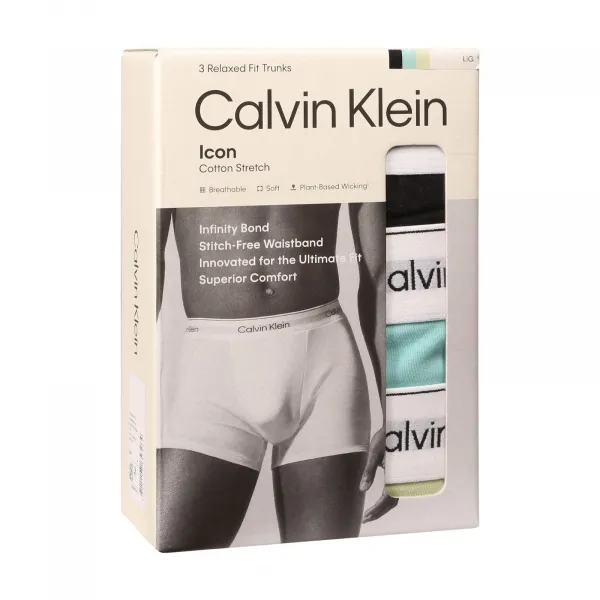3PACK pánske boxerky Calvin Klein viacfarebné (NB4286-VQX) M, trenky