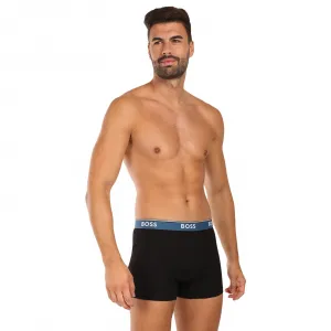 3PACK pánske boxerky BOSS čierne (50531691 968) M, trenky