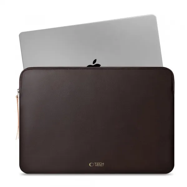 Tech-Protect Fleece obal na notebook 15-16'', tmavohnedý