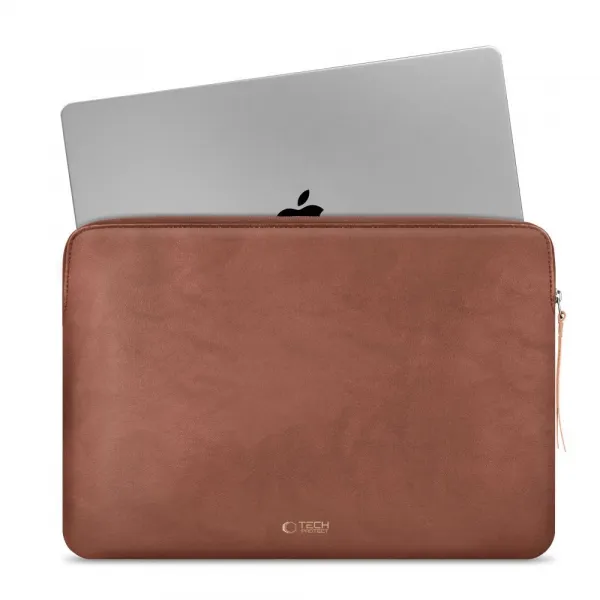 Tech-Protect Fleece obal na notebook 15-16'', hnedý