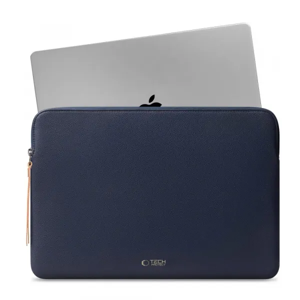 Tech-Protect Fleece obal na notebook 15-16'', tmavomodrý