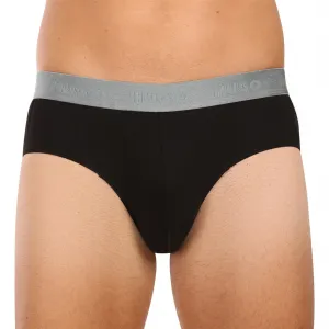 3PACK pánske slipy HUGO čierné (50532570 008) M