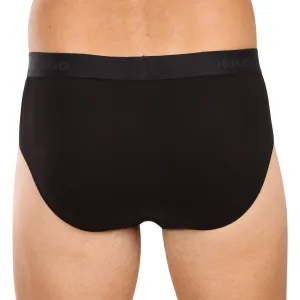3PACK pánske slipy HUGO čierné (50532570 008) M
