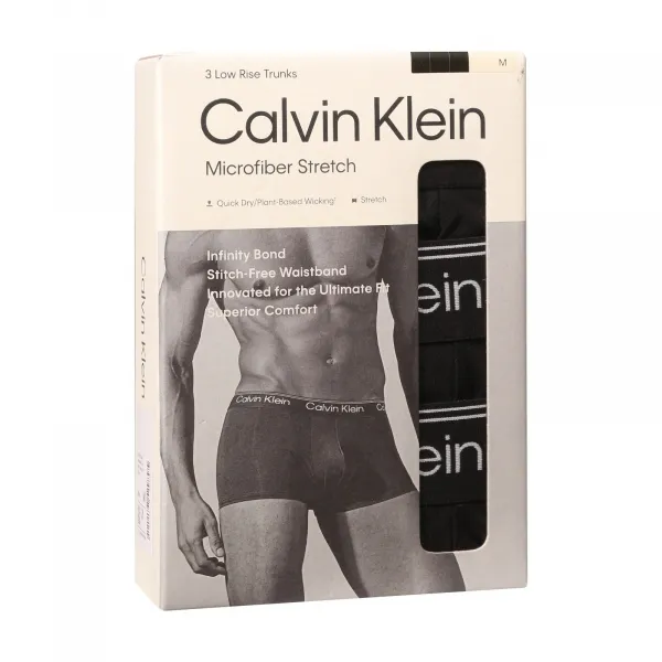 3PACK pánske boxerky Calvin Klein čierne (NB4409-UB1) M, trenky