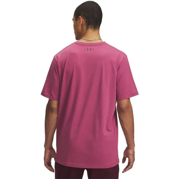 Under Armour SPORTSTYLE LC SS Pánske tričko, vínová, veľkosť