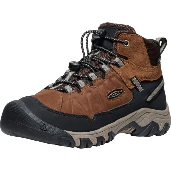 Keen TARGHEE IV MID WP Detská treková obuv, hnedá, veľkosť 34
