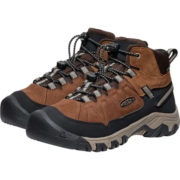 Keen TARGHEE IV MID WP Detská treková obuv, hnedá, veľkosť 34