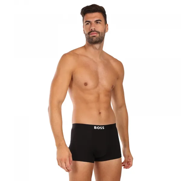 3PACK pánske boxerky BOSS čierne (50549832 979) M, trenky