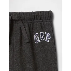 GAP V-FRCH LOGO Chlapčenské tepláky, tmavo sivá, veľkosť