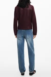 Bunda Desigual BASIC bordová farba, prechodná, 25WWEW43