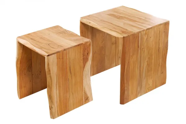 Odkladací stolík 2 ks NEFELÉ Dekorhome