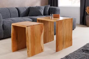 Odkladací stolík 2 ks NEFELÉ Dekorhome