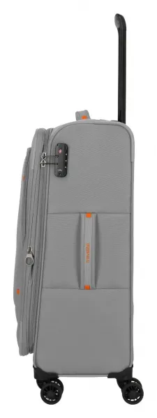 Stredný textilný kufor Travelite Umbria M Smoky Grey