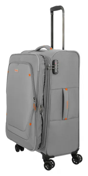 Stredný textilný kufor Travelite Umbria M Smoky Grey