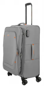 Stredný textilný kufor Travelite Umbria M Smoky Grey