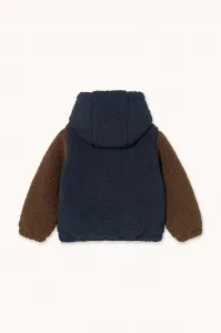 Detská bunda Tinycottons COLOR BLOCK POLAR SHERPA HOODIE