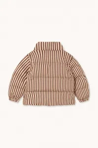 Detská bavlnená bunda Tinycottons STRIPES SHORT PADDED JACKET