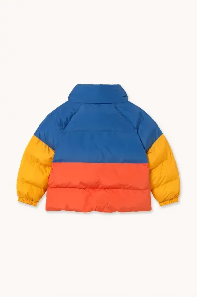 Detská bunda Tinycottons COLOR BLOCK SHORT PADDED JACKET