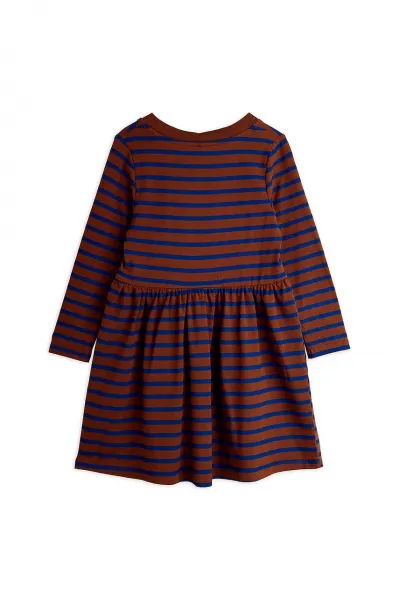 Detské bavlnené šaty Mini Rodini Stripe bird