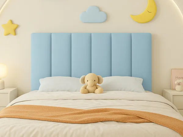 Rovný čalúnený panel na stenu VELVET Zvoľte farbu: Žltá, Zvoľte rozmer: 20x100 cm, Uchytenie na stenu: So samolepiacim suchým zipsom