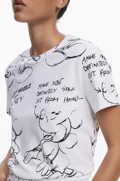 Dámske crop tričko s Mickey Mouse motívom