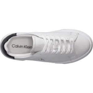 Calvin Klein FLATFORM LACE UP Dámske tenisky, biela, veľkosť
