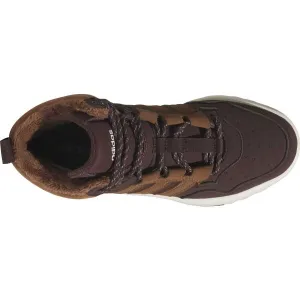 adidas HOOPS 4.0 MID WINTERIZED J Chlapčenské zimné tenisky, hnedá, veľkosť 36