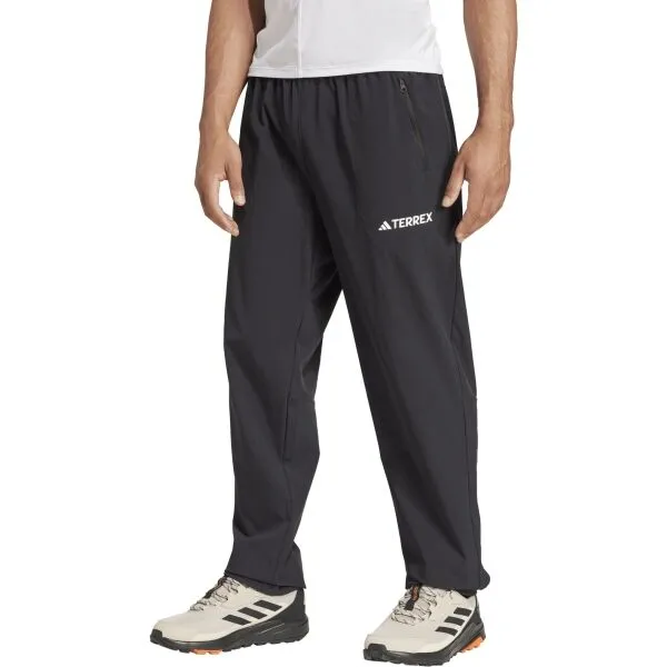adidas MULTI ESSENTIALS PANTS Pánske turistické nohavice, čierna, veľkosť