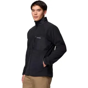 Columbia FAST TREK OVERLAY FULL ZIP Pánska flísová mikina, čierna, veľkosť
